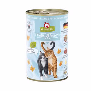 GranataPet Delicatessen Lachs Pute getreidefrei für Katzen 400g