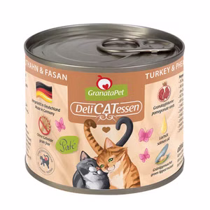 GranataPet Delicatessen Truthahn Fasan für Katzen 6x200g