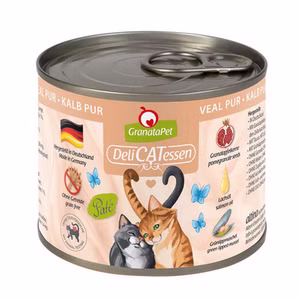 GranataPet Delicatessen Kalb Pur Nassfutter für Katzen 200g
