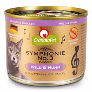 GranataPet Symphonie Nr 3 Wild Huhn für Katzen 200g