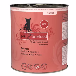 catz finefood Classic Nr. 3 Geflügel für Katzen 800g