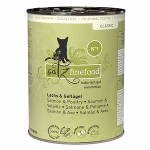 catz finefood Classic Nr 5 Lachs Geflügel für Katzen 6x200g