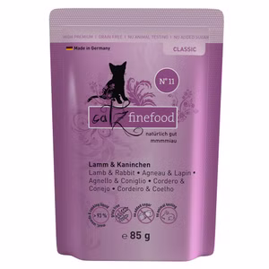 catz finefood Classic Nr 11 Lamm und Kaninchen für Katzen 85g 