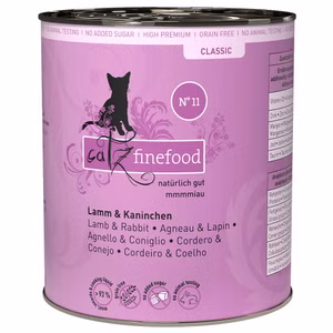 catz finefood Classic Nr 11 Lamm und Kaninchen für Katzen 6x800g