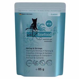 catz finefood Classic Nr 13 Hering Shrimps für Katzen 85g 