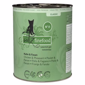 catz finefood Classic Nr 15 Huhn und Fasan für Katzen 800g