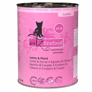 catz finefood Classic Nr 19  Lamm und Pferd für Katzen 6x200g