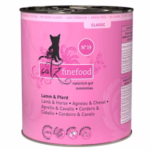 catz finefood Classic Nr 19 Lamm und Pferd für Katzen 24x800g
