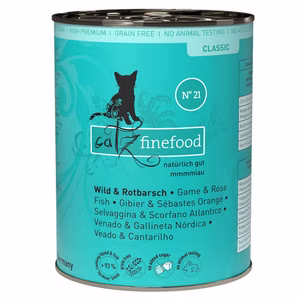 catz finefood Classic Nr 21 Wild Rotbarsch für Katzen 200g