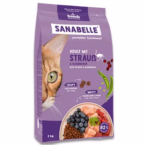 Sanabelle Life adult mit Strauß & Blaubeeren 8kg