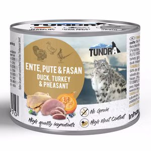 Tundra Cat Ente Pute Fasan für Katzen 6x200g