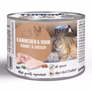 Tundra Cat Kaninchen und Huhn für Katzen 6x200g
