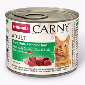 Animonda Carny Adult Rind Pute Kaninchen für Katzen 200g