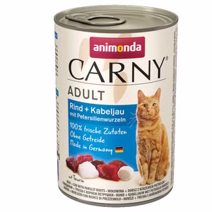 Animonda Carny Adult Rind Kabeljau & Petersilie für Katzen 6x400g 