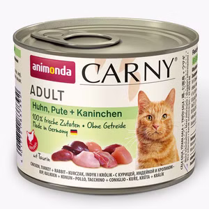Animonda Carny Adult Huhn Pute Kaninchen für Katzen 200g