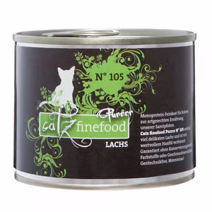 catz finefood Purrrr Lachs pur Nr 105 für Katzen 6x190g