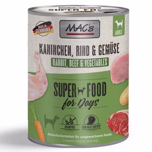 MACs Dog Kaninchen Gemüse 6x800g