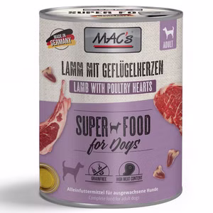 MACs Dog Lamm Geflügelherzen  800g