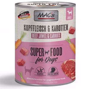 MACs Dog Kopffleisch Karotten 6x800g