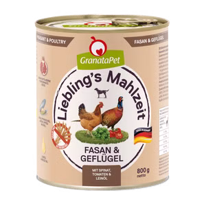 GranataPet Lieblings Mahlzeit Fasan Geflügel 6x800g MHD 5/26