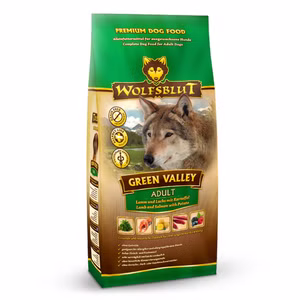 Wolfsblut Green Valley Lamm Lachs mit Lammfleisch für Hunde 12,5kg
