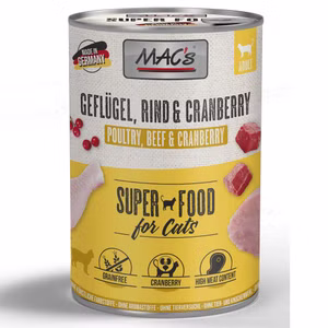 MACs Cat Geflügel Cranberry für Katzen 6x400g