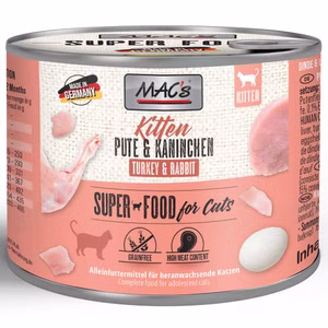 MACs Cat Kitten Pute Kaninchen für junge Katzen 200g