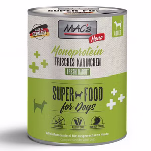 MACs Dog Mono frisches Kaninchen 6x800g