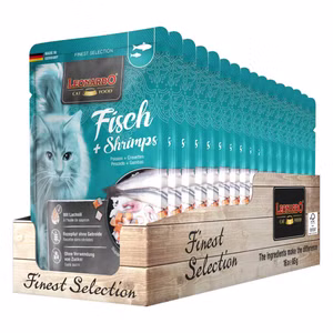 Leonardo Fisch Shrimps Pouchbeutel für Katzen 85g