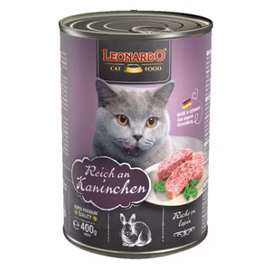 Leonardo Reich an Kaninchen für Katzen 400g