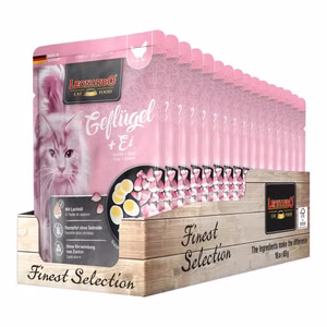 Leonardo Geflügel und Ei Pouchbeutel für Katzen 85g