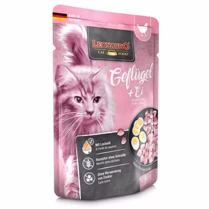 Leonardo Geflügel und Ei Pouchbeutel für Katzen 85g