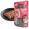 Leonardo Kalb und Gemüse Pouchbeutel für Katzen 85g