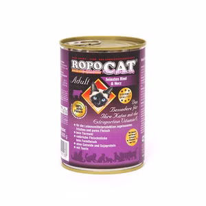 Ropocat Feinstes Rind Herz für Katzen 200g