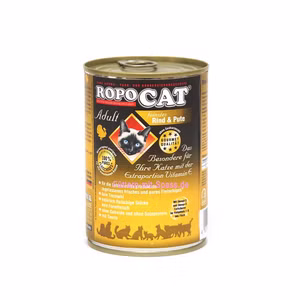 Ropocat Feinstes Rind Pute für Katzen 200g 