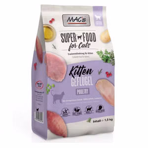 MACs Cat Kitten Geflügel Trockenfutter für junge Katzen 1,5kg