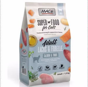 MACs Cat Lachs Forelle Trockenfutter für Katzen 1,5kg