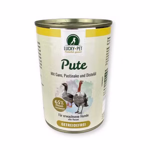 Lucky-Pet Pute mit Gans, Pastinake und Distelöl  24x400g