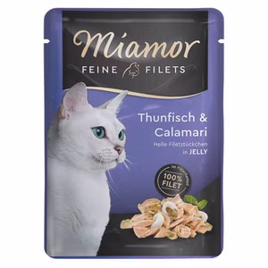 Miamor Feine Filets Thunfisch Calamari in Jelly für Katzen 100g