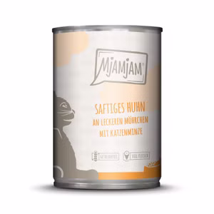 MjAMjAM saftiges Huhn an leckeren Möhrchen für Katzen 400g