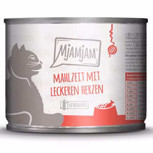 MjAMjAM Mahlzeit mit leckeren Herzen für Katzen 200g