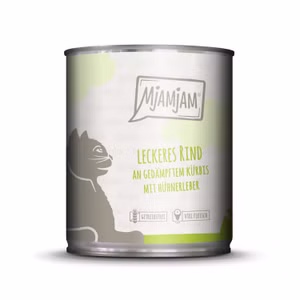MjAMjAM leckeres Rind an gedämpftem Kürbis für Katzen 800g
