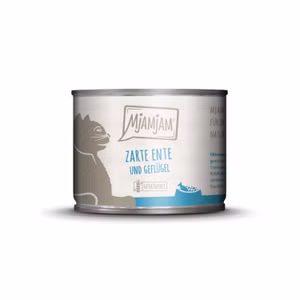 MJAMJAM zarte Ente und Geflügel an Möhrchen für Katzen 6x200g