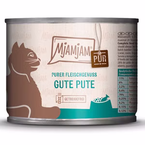 MjAMjAM Purer Fleischgenuss - gute Pute pur Katze 200g