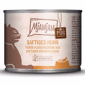 MjAMjAM Purer Fleischgenuss - saftiges Huhn pur Katze 200g