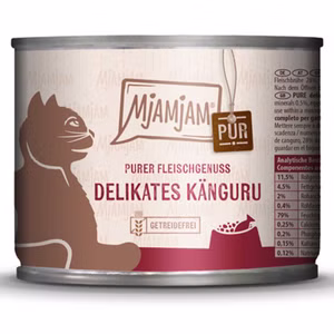 MjAMjAM Purer Fleischgenuss - delikates Känguru pur Katze 200g
