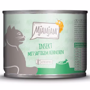 MjAMjAM Insekt mit saftigem Hühnchen für Katzen 200g
