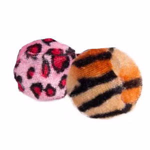 Safaribälle 2er Set hübsches Katzenspielzeug 2er Set