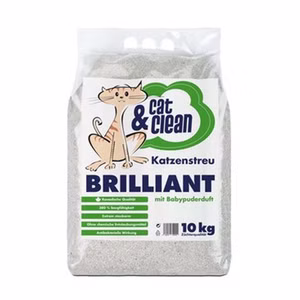 Cat & Clean Katzenstreu Brilliant mit Babypuderduft  10kg