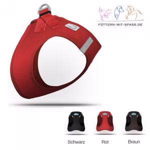 Curli Vest Softshell Hundegeschirr Rot